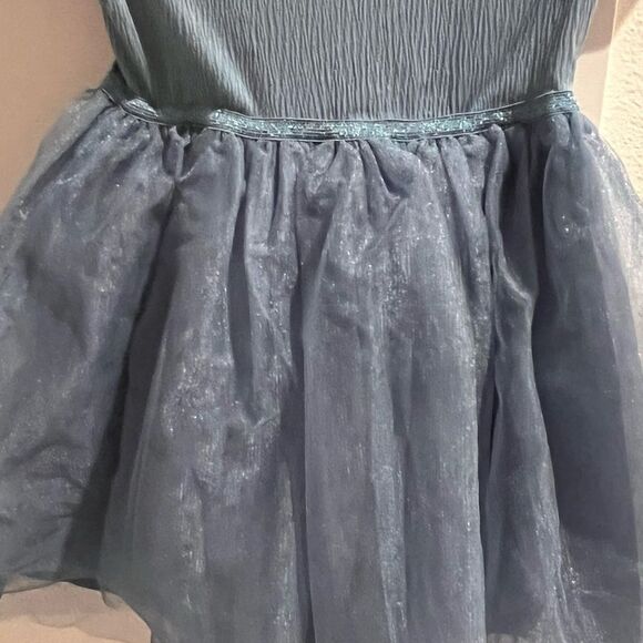 H&M Tulle-skirt  Blue Dress 5-6 - Picture 4 of 6